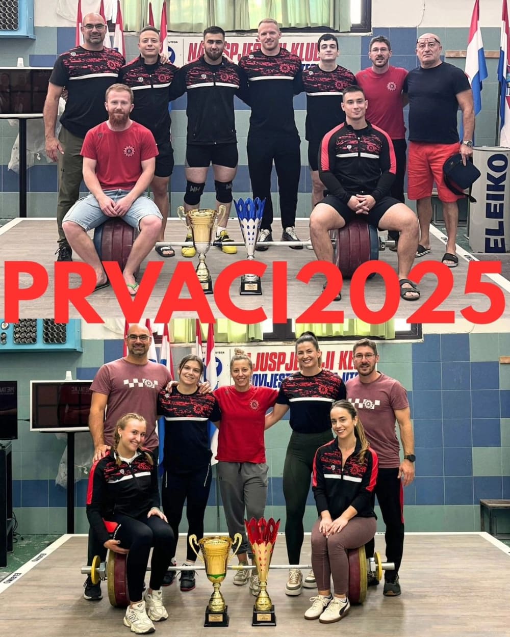 DK Metalac nakon osvajanja ekipnih naslova 2025. godine.